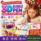 🎅🌲 NU: 50% RABAT I BEGRÆNSET TID – Puffy 3D Penne – Magisk Blæseop Kunst – Perfekt Julegave til Børn – Nem at Bruge – Til Papir, Metal, Træ & Glas 🎁✨🖌️