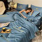 🎁Gør dig klar til sommeren – vaskbart, køligt❄️4-delt sengetøj🛏️