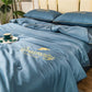🎁Gør dig klar til sommeren – vaskbart, køligt❄️4-delt sengetøj🛏️