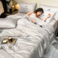 🎁Gør dig klar til sommeren – vaskbart, køligt❄️4-delt sengetøj🛏️