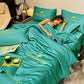 🎁Gør dig klar til sommeren – vaskbart, køligt❄️4-delt sengetøj🛏️