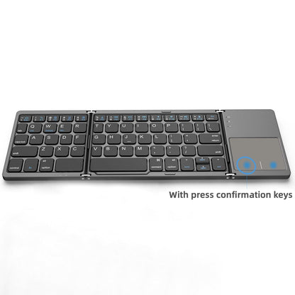 🟔 Sammenklappeligt Bluetooth-tastatur med touchpad