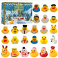 🎅24 Pcs Christmas Rubber Ducks Advent Calendar