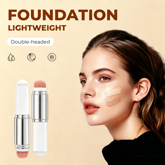 💄✨ NÅ:Køb 1 få 1 gratis– 2-i-1 Farveændrende Foundation Stick – Tilpasser Sig Din Hudtone – Naturlig Finish Uden Skyggegætteri 💄🪞🛡️