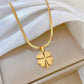 ✨Best Gift📿Gold Plated Lucky Clover Necklace🍀