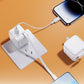 20W PD Fast USB Charger Block with Retractable Type-C Cable