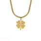 ✨Best Gift📿Gold Plated Lucky Clover Necklace🍀