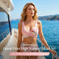 👙 50 % RABAT NU! 💐 Bikini-sæt til kvinder med blomsterprint og høj talje – Elegant blomstermønster, flatterende design med høj talje, blødt stof, perfekt til dage på stranden og ved poolen ☀️
