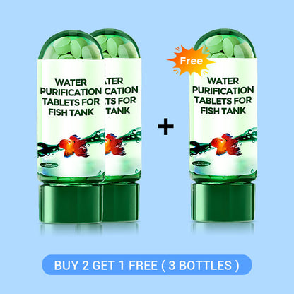 🐠Køb 2 og få 1 gratis⚡Over 50.000 solgt!♻️Effektiv vandrensningstablet til akvarier🌿