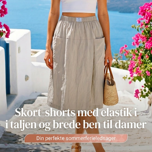 👖Sidste dags tilbud!!!💥Casual skort til kvinder med elastisk talje og krydsning