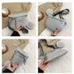 Fashion Rhinestone PU Leather Waist Bag