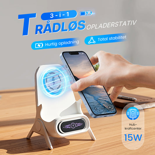 🔥 ⏳Begrænset tid med 50 % rabat💥 🎁 Multifunktionel trådløs hurtigoplader til telefoner