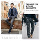 🔥50% OFF👖Slim Fit 6-Pocket Jeans+bælte til mænd