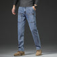 🔥50% OFF👖Slim Fit 6-Pocket Jeans+bælte til mænd