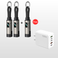 🔌🔑 2026 NYHED: 50% RABAT – 4-i-1 Nøglering Ladekabel – Universal – Flettet Nylon – Digitalt Display – Bærbar – Til Telefon, Tablet & Mere 📱⚡✨