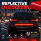 🎁 KØB 1, FÅ 1 GRATIS – Reflekterende kofangerliste – Mikroprismatisk refleksion – Selvklæbende – Fem farver – Bliv set i mørket 💪🚗