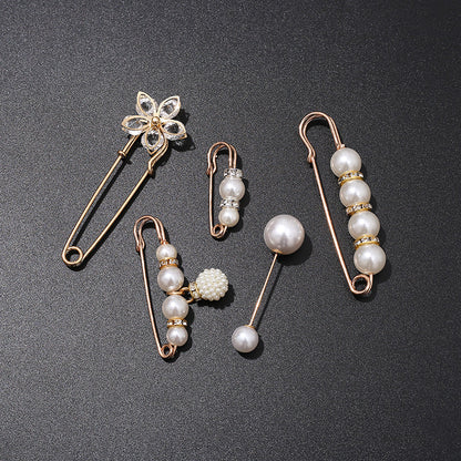 ✨ Køb 1, få 1 GRATIS: Perlekorset-broche | Elegant mode-broche til talje og krave