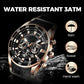 ⌚ 50 % RABAT NU! ✨ Vandtæt multifunktionelt kvartsur til mænd – chronografdesign, selvlysende visere og rustfrit stål 🌊
