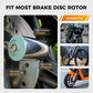 🔥Køb 2, få 1 gratis🎁– Solid Skivelås til Motorcykel & Cykel – Tryk-for-at-låse – Robust Legering – Galvaniseret Overflade 🔒✨🛡️