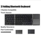 🟔 Sammenklappeligt Bluetooth-tastatur med touchpad