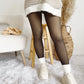 ❄️Christmas Sale✨Translucent Faux Fleece Lined Tights