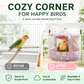 Cool Any Bird Instantly! No-Drill Breathable Mesh Hideaway