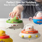 🎉New Arrivals🎉4Pcs Animal Car Baby Toys(Space Theme Infant Car Toys for 1 Year Old)