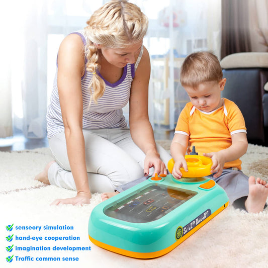 🎄Bedste gave🎁Nyt legetøj med rat✈️ gratis forsendelse