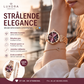 ⌚ 50% RABATT + GRATIS ARMBÅND – Diamond Fashion stjerne- og måneklokke – blendende diamanter – høy kvalitet – presis kvarts – justerbar – perfekt gave for henne