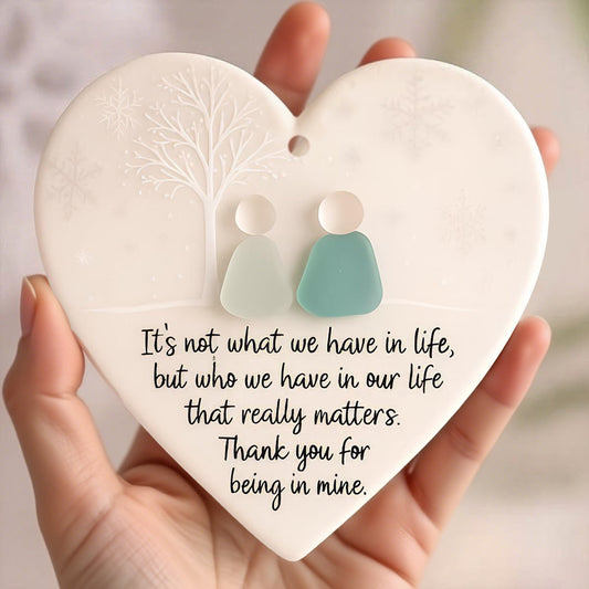 🔥Christmas Sale 50% OFF!⏰Heart-Shaped Sea Glass Friendship Decor🌊✨ Shaped by Nature & Crafted by Hand💝