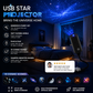 Plug-and-Play HD-projektor med galakse- og havmotiver som natlampe 🥳 Over 50.000 tilfredse brugere