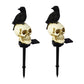 Crow Skull Solar Garden Light