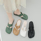 🎊2025 varmt salg👣 Sandaler i blødt læder med konkavt design og flade mules