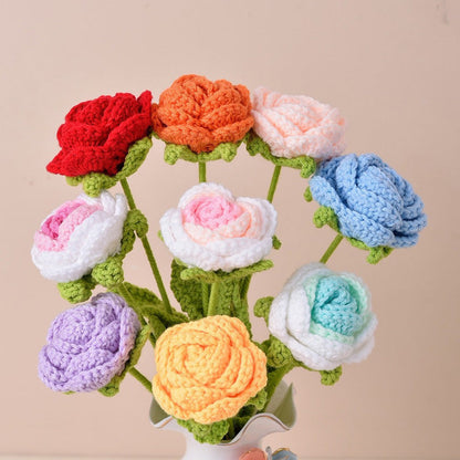 🔥HOT SALE 49% OFF 🌹Handmade Crochet Roses & Tulips Flowers🌹