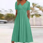 👗💙 70% OFF TODAY! ✨ Women’s V-Neck Short Sleeve Long Dress 🌸 Elegant Flowing Fit, Comfortable Fabric & Effortless Everyday Style