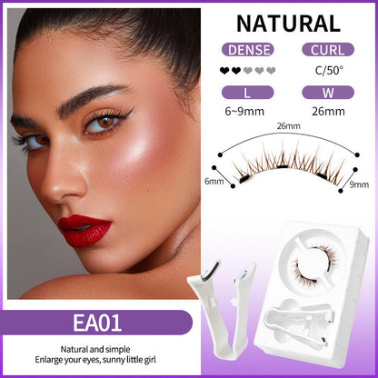 👁️ KØB 2, FÅ 1 GRATIS! 💖 Genanvendelige magnetiske øjenvipper med applikator – nemme at sætte på, naturligt look og perfekte til dramatisk volumen uden lim ✨