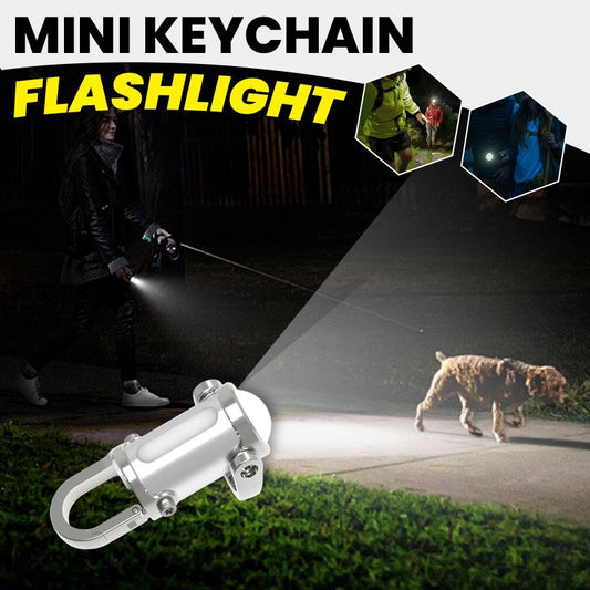🔥Hot Sale🔥1200LM Super Bright Mini nøglering lommelygte vandtæt