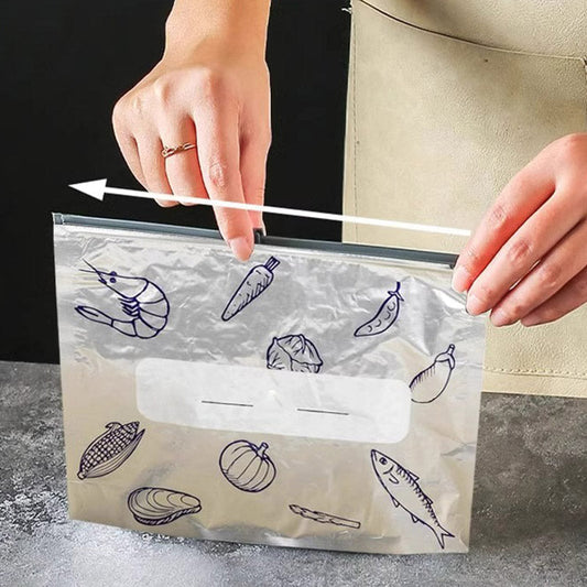 ✨Genanvendelige opbevaringsposer af aluminiumsfolie, der kan lukkes