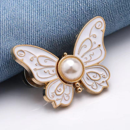🌸🦋 SIDSTE DAG! KØB 1, FÅ 1 GRATIS 🎁💜 Aftagelig spænde til justering af taljen med sommerfuglemotiv – kan justeres uden værktøj og passer til jeans, nederdele og kjoler, skaber en timeglasfigur ✨👗💃