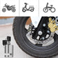 🔥Køb 2, få 1 gratis🎁– Solid Skivelås til Motorcykel & Cykel – Tryk-for-at-låse – Robust Legering – Galvaniseret Overflade 🔒✨🛡️