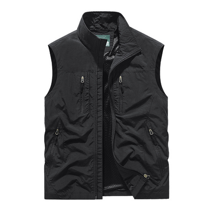 ⏰Begrænset udsalg - 50 % RABAT🔥🧥Oversized ærmeløs vestjakke med lommer til mænd