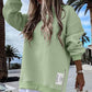 ✨Afslappet Langærmet Pullover Sweatshirt Kjole med Lynlåsslids