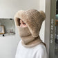 👒Strikket varm og blød hue med maske🔥