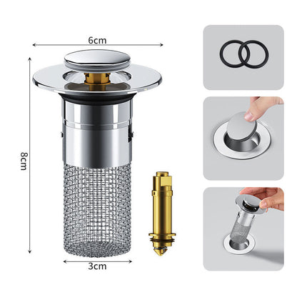 ⏳Køb mere, spar mere💥Gulvafløbsfilter i rustfrit stål