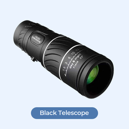 📢📢50% RABAT!! ⏰🔥16x52 Monokulært bifokalt teleskop med optisk zoom