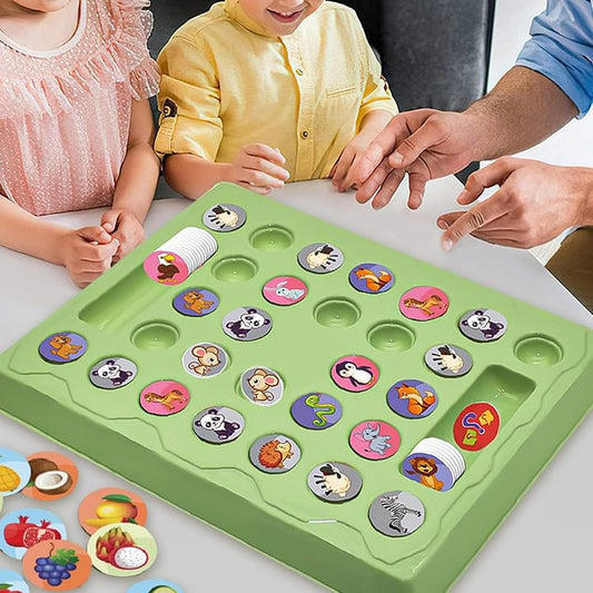 🔥HOT SALE 50% RABAT🔥Børns 2-spiller Animal Flip Chess