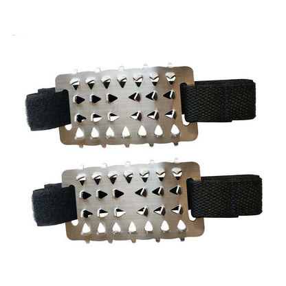 26-tandede iskløer til skridsikre overskosøm Bjergbestigning, sne og mudder Skridsikre plader i rustfrit stål Snekløer i manganstål