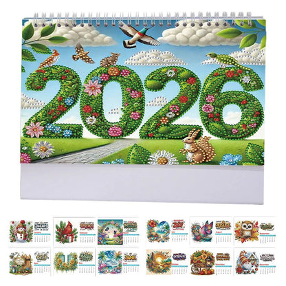 ✨2026 Stående bordkalender DIY diamantkunstmaleri🎁
