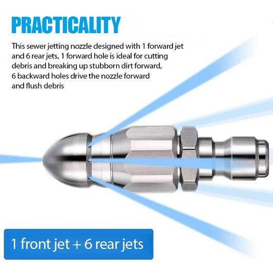 ✨Kraftig dyse til rensning og afstopning af rør