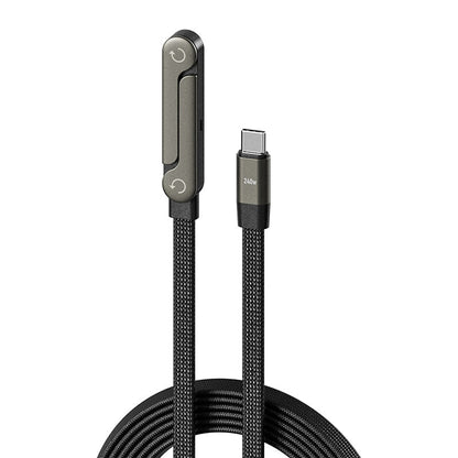 📢Bedste julegave 50 % RABAT !!🎁240 W hurtigopladerkabel med justerbar telefonholder